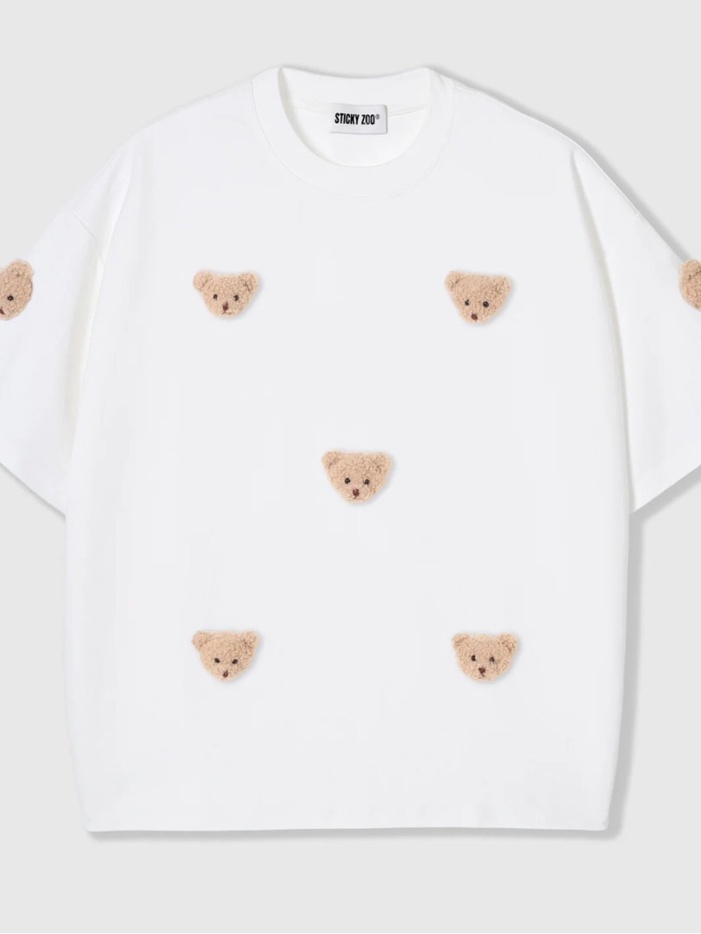 Sticky Zoo All over Bear TShirt Size Small New W/Tag